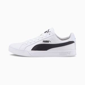 Adidași Puma Smash Vulc Panza Dama Albi Negrii | PM078VMI