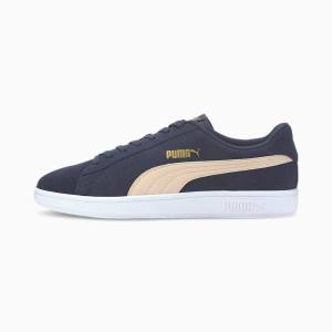 Adidași Puma Smash v2 Barbati Bleumarin Bej Aurii Albi | PM812JRZ