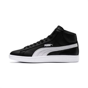 Adidași Puma Smash v2 Mid-High-Cut Dama Negrii Albi | PM670WBO