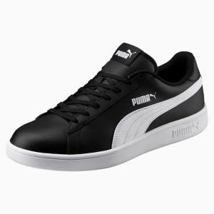 Adidași Puma Smash v2 Piele Barbati Negrii Albi | PM692FSQ