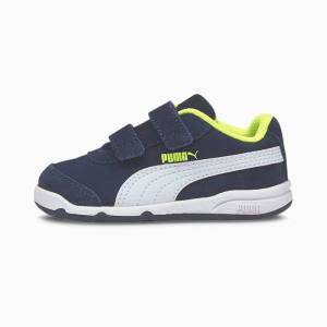 Adidași Puma Stepfleex 2 SD V Baieti Bleumarin Albi Galbeni | PM160DVG