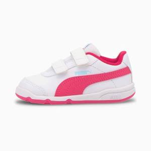 Adidași Puma Stepfleex 2 SL VE V Fete Albi Roz Albastri Deschis Violet | PM305EWG