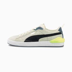 Adidași Puma Suede Bloc Barbati Albi Negrii | PM320QHL