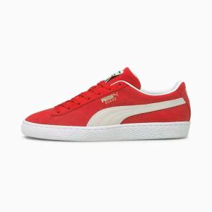 Adidași Puma Suede Classic XXI Dama Rosii Albi | PM964XMD