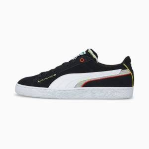 Adidași Puma Suede Displaced Dama Negrii Albi | PM307MRK