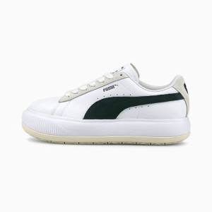 Adidași Puma Suede Mayu Mix Dama Albi Negrii | PM865BYV