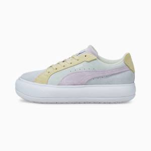 Adidași Puma Suede Mayu Raw Dama Albi | PM547UGK