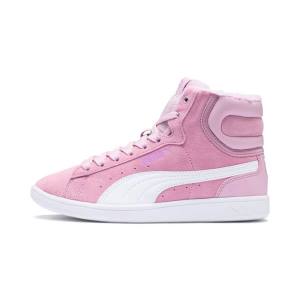 Adidași Puma Vikky Mid-High Fur High Tops Preschool Fete Violet Albi | PM713LYQ