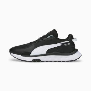 Adidași Puma Wild Rider Route Barbati Negrii Albi | PM609BNI