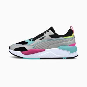 Adidași Puma X-Ray 2 Square Dama Gri Negrii Albastri | PM689NHR