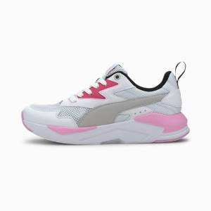 Adidași Puma X-Ray Lite Youth Baieti Albi Gri Roz Negrii Argintii | PM615SRW