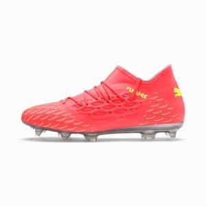 Ghete Fotbal Puma FUTURE 5.3 NETFIT FG/AG Barbati Roz Galbeni | PM130PBL