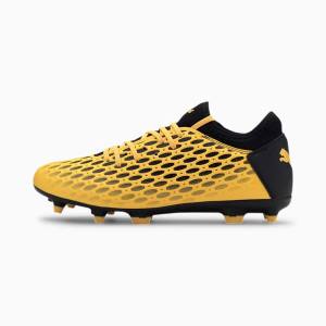 Ghete Fotbal Puma FUTURE 5.4 FG/AG Barbati Galbeni Negrii | PM089FBT