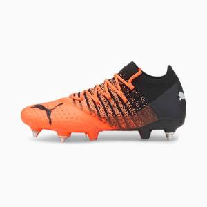 Ghete Fotbal Puma FUTURE Z 1.3 MxSG Barbati Portocalii Negrii Albi | PM273RUV