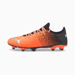 Ghete Fotbal Puma FUTURE Z 4.3 FG/AG Barbati Portocalii Argintii Negrii | PM826REB