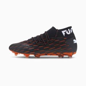 Ghete Fotbal Puma Future 6.1 NETFIT FG/AG Barbati Negrii Albi Portocalii | PM041GEV