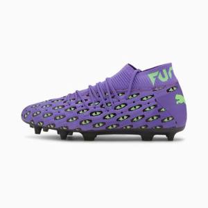 Ghete Fotbal Puma Future 6.1 NETFIT Fear FG/AG Barbati Violet Verzi Negrii | PM684PMU