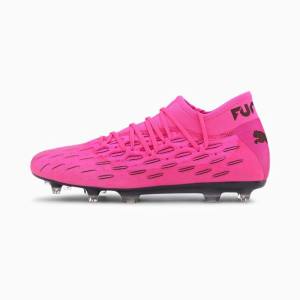 Ghete Fotbal Puma Future 6.2 NETFIT FG/AG Barbati Roz Negrii | PM183YDR