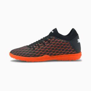 Ghete Fotbal Puma Future 6.4 TT Barbati Negrii Albi Portocalii | PM964YUP