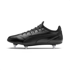 Ghete Fotbal Puma KING SG Barbati Negrii Albi | PM846WKJ