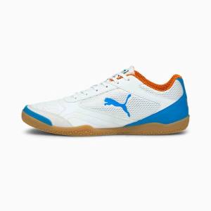 Ghete Fotbal Puma Pressing Futsal Barbati Albi Albastri Portocalii Roz | PM461WKZ