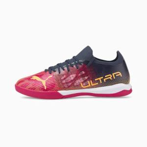 Ghete Fotbal Puma ULTRA 3.4 IT Barbati Fucsie Portocalii | PM568NLD