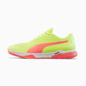 Pantofi Handbal Puma Explode 1 Barbati Galbeni Roz Albi Gri | PM968DMY